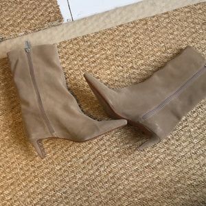 Zara beige suede boots size 39/8